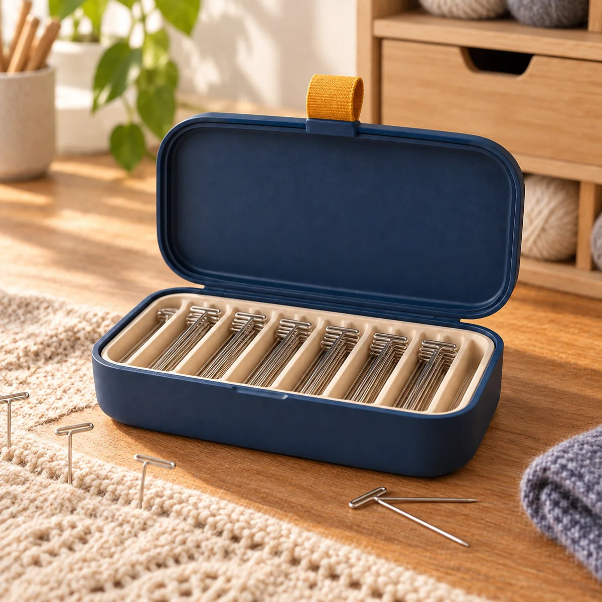 Blocking Pin Organizer Caddy — in use