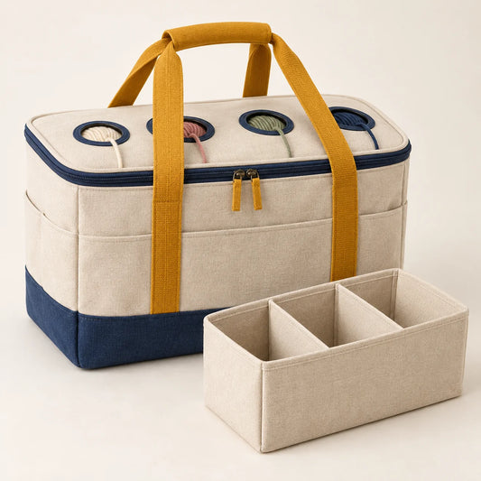 Compartment Yarn Project Tote — product view