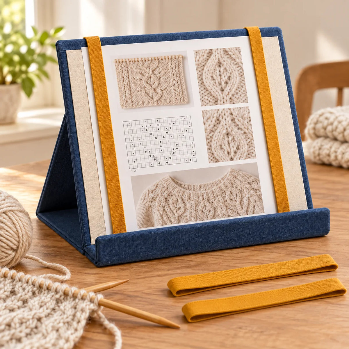 Fold-Up Pattern Page Stand — function