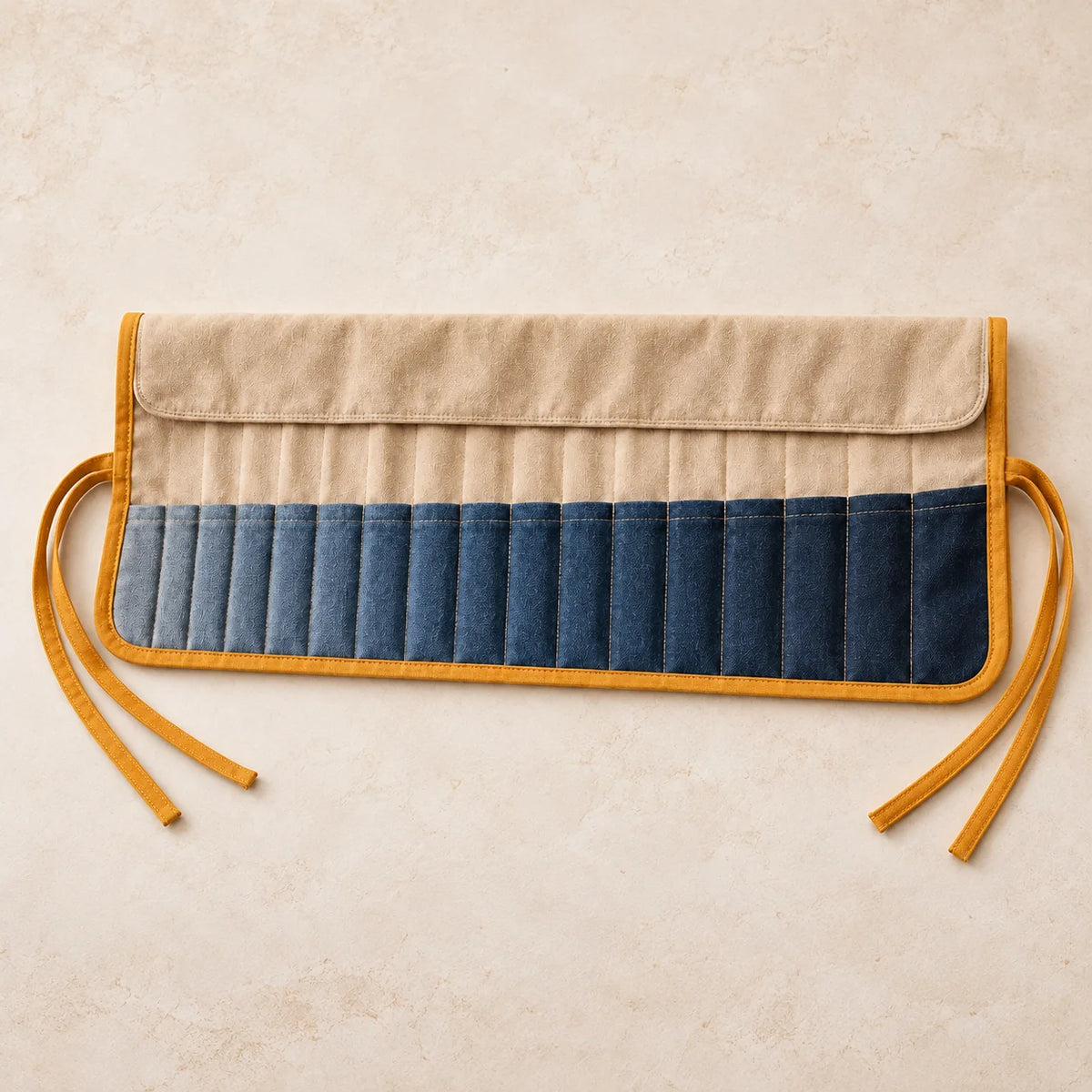 Roll-Up Straight Needle Case — package contents