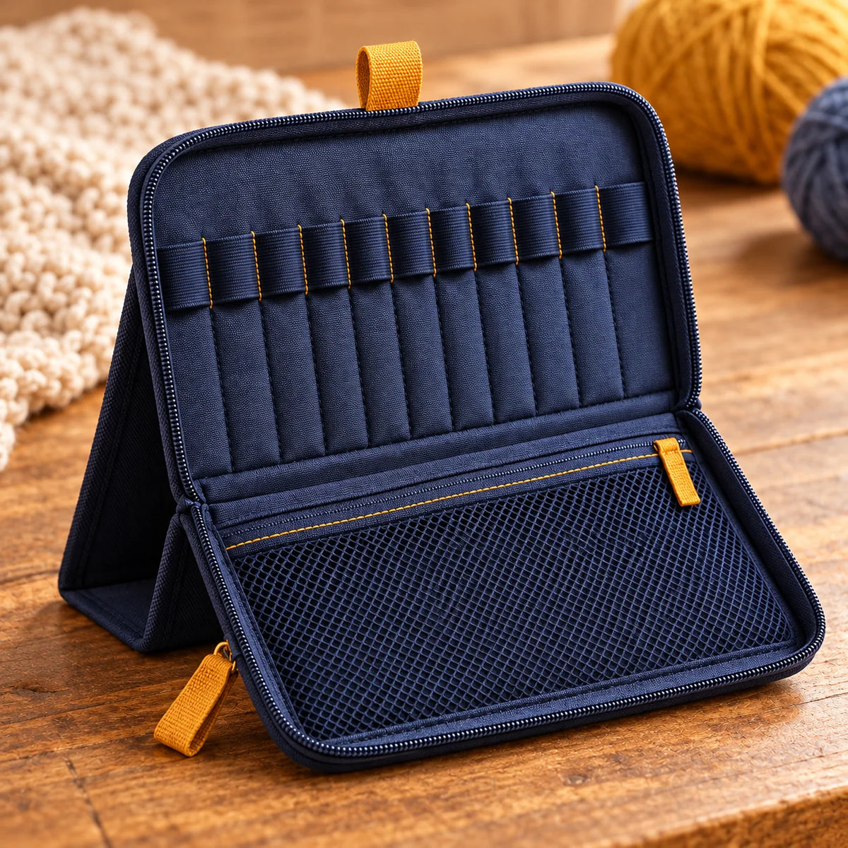Stand-Up Crochet Hook Case — detail